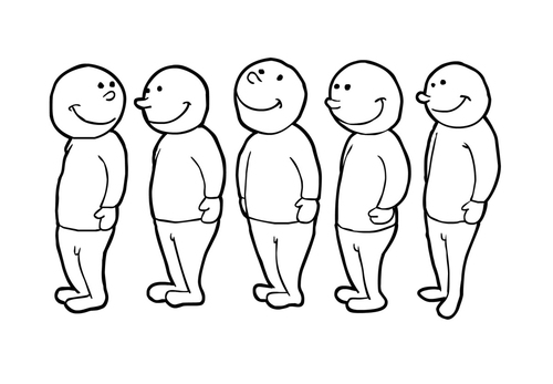 faire la queue