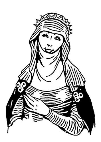 Coloriage femme Berbère