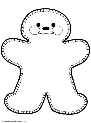 Coloriage figurine de spéculoos