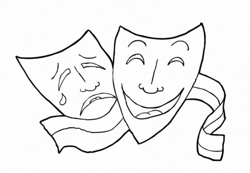 Coloriage formation artistique - théatre