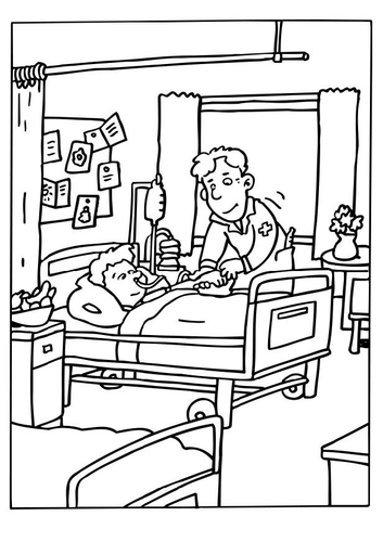 Coloriage hôpital