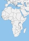 carte d'Afrique - vièrge