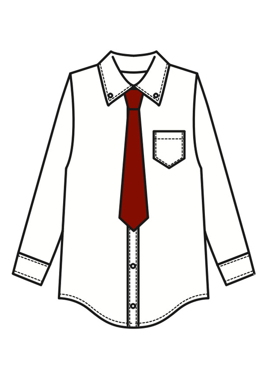 Image chemise avec cravate