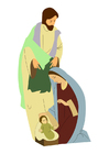 Images Joseph, Marie et Jésus