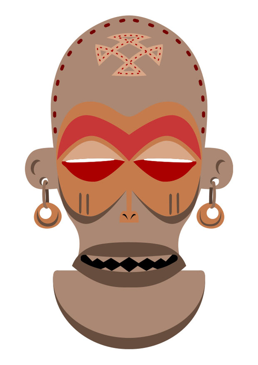 Image masque africain - ZaÃ¯re - Angola