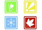 Images symboles des saisons
