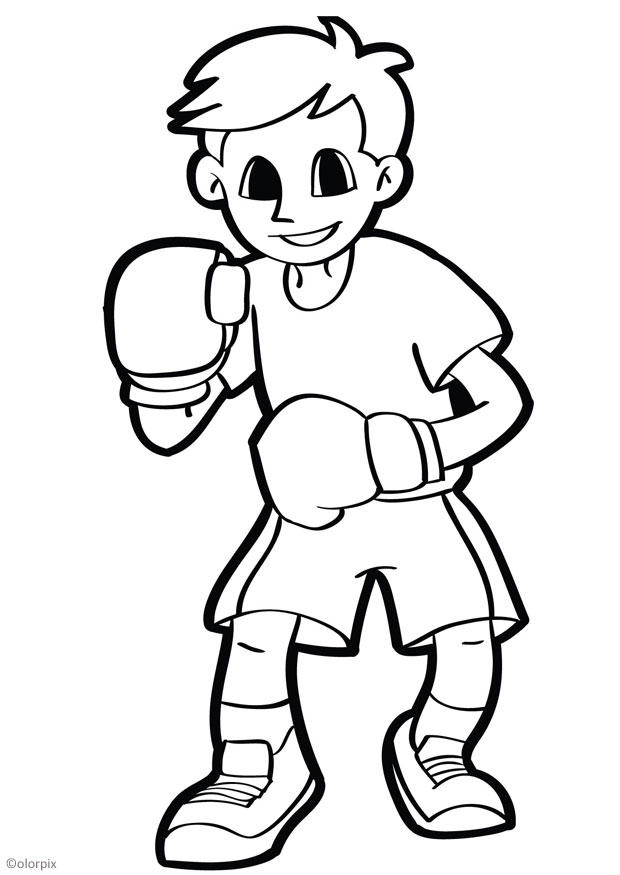boxer Coloriage boxer