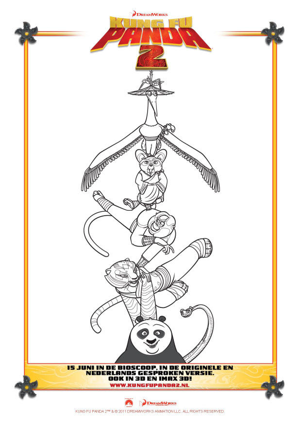 kung fu panda 2 Coloriage kung fu panda 2