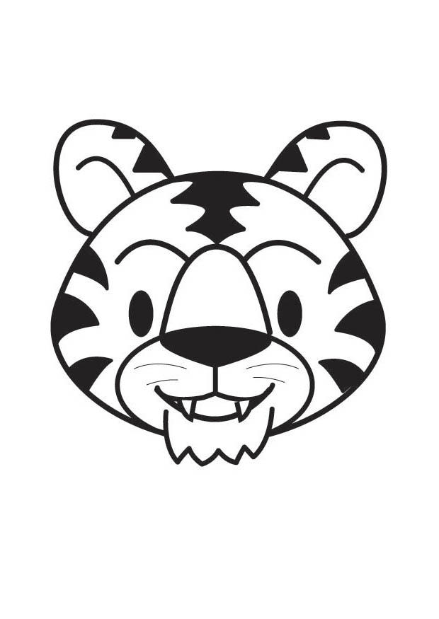 tAªte de tigre Coloriage tAªte de tigre
