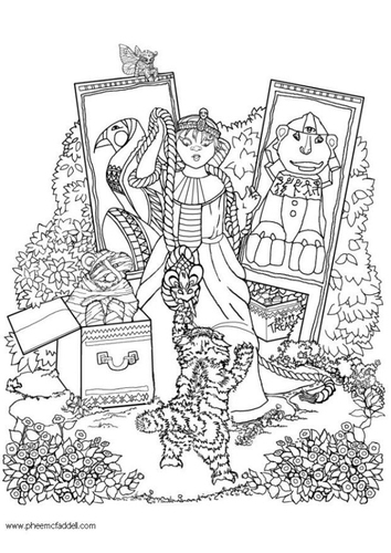 Coloriage jouets égyptiens