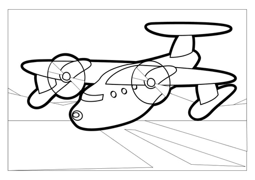 Coloriage l'avion