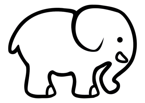 Coloriage l'éléphant