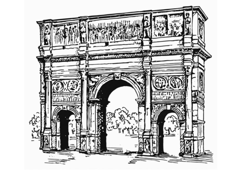 L'Arc de Constantin, Rome