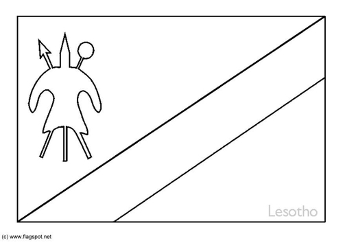 Coloriage Lesotho
