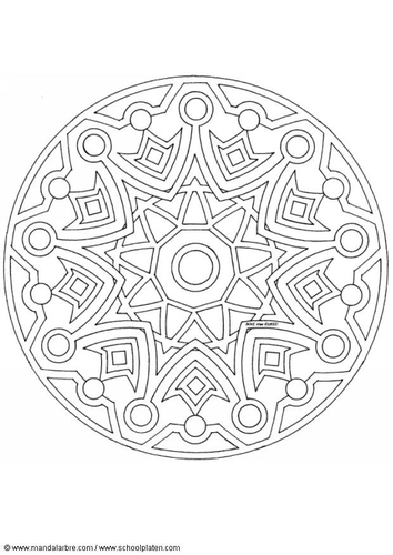 Coloriage mandala