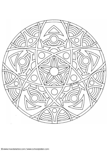 Coloriage mandala