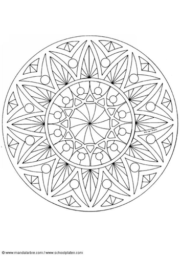 Coloriage mandala