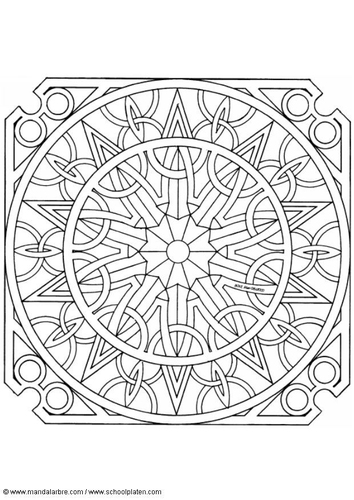 Coloriage mandala