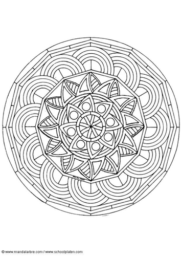 Coloriage mandala