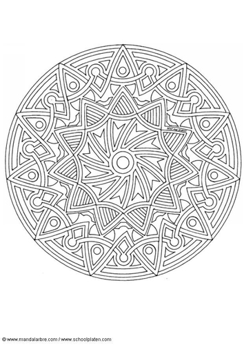 Coloriage mandala