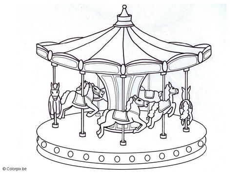 Coloriage manège