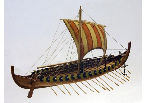 Photo modèle d'un bateau viking