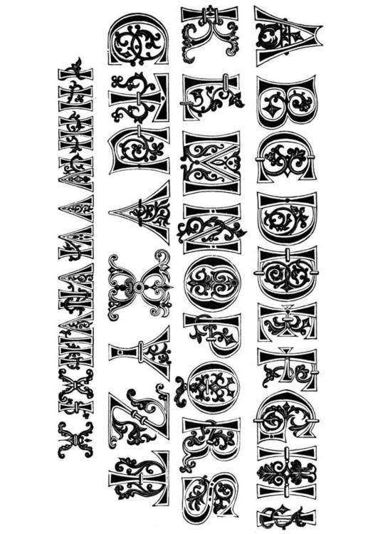 11ième siècle lettres et numéros