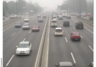 Photos autoroute de Pekin dans le brouillard