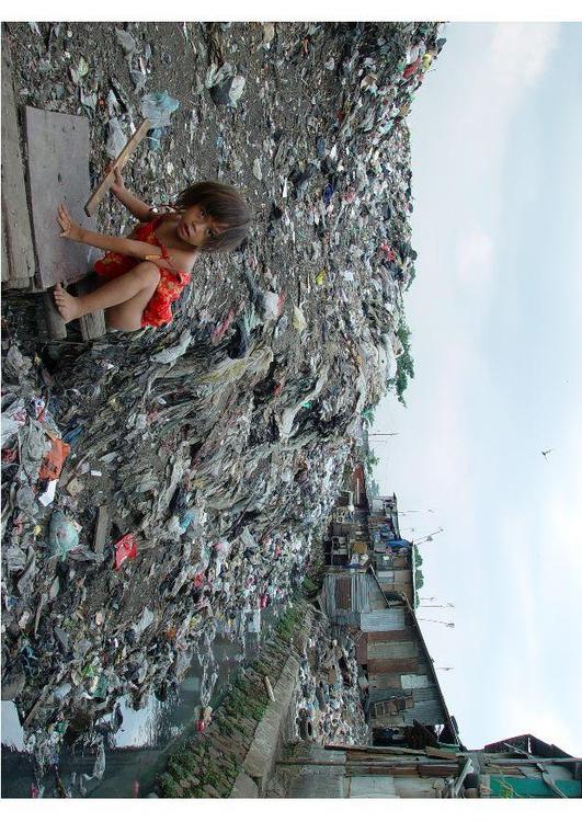 bidonville à Jakarta