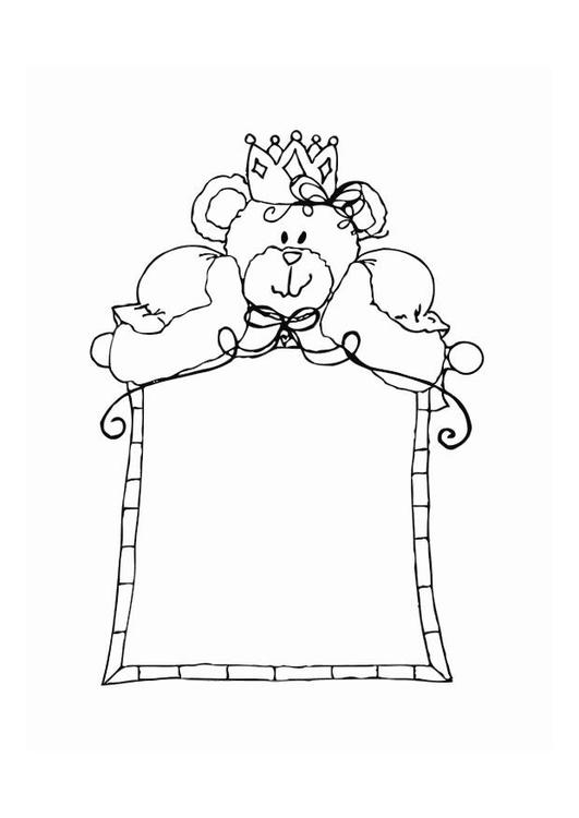 cadre avec petit ours