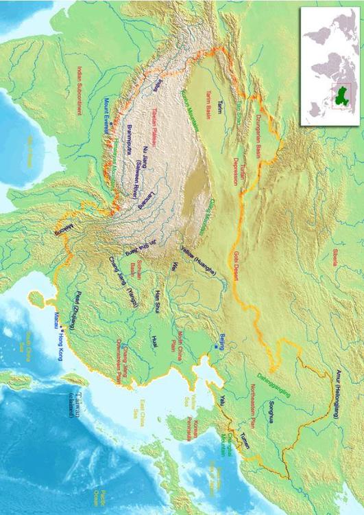 carte de Chine