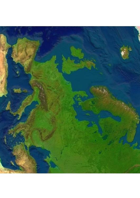 carte en relief d'Europe