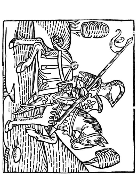 cavalier à cheval