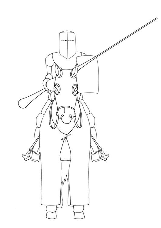 chevalier à cheval