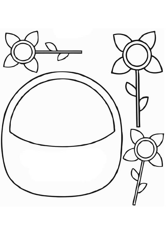 corbeille de fleurs