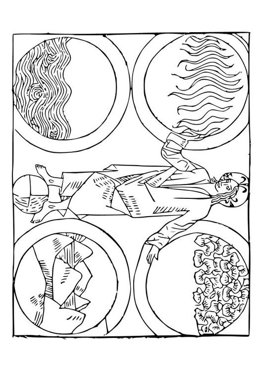 Dieu et le 4 éléments