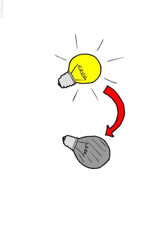 éteindre la lumière - économie d'énergie