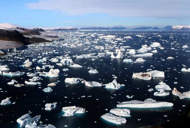 Photo glacier et iceberg