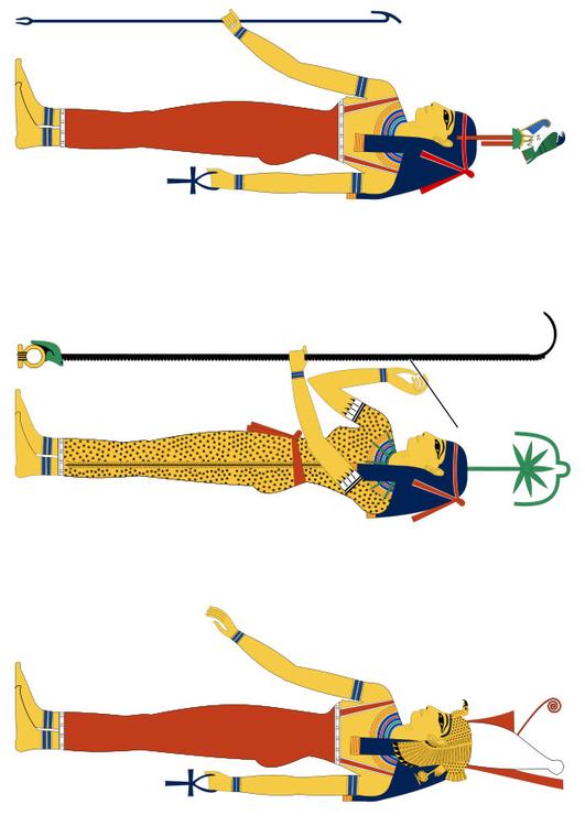 HATHOR, SESHAT ET MUT