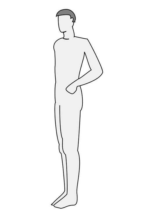 homme vue latérale