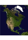 Photos Image satélite de l'Amérique du nord