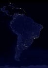 Photos la terre de nuit - zones urbaines d'Amérique du sud