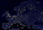 Photos la terre de nuit - zones urbaines d'Europe