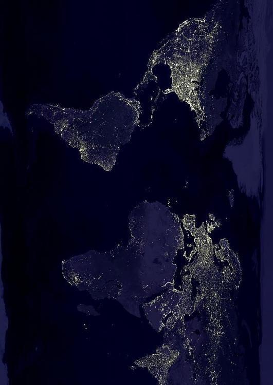 la terre de nuit - zones urbaines