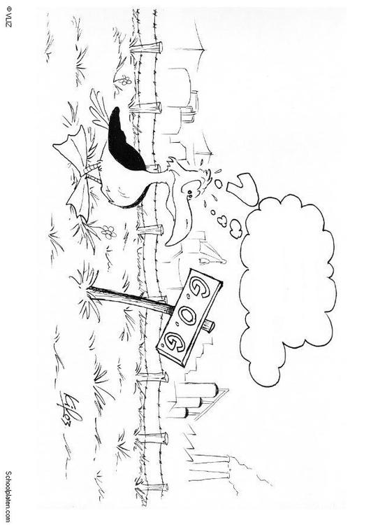 mouette près d'usine