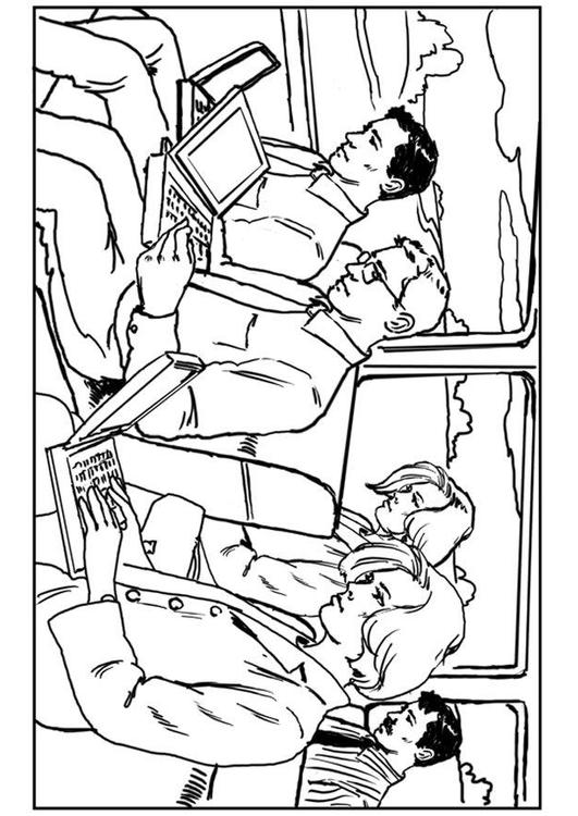 ordinateur portable dans le train
