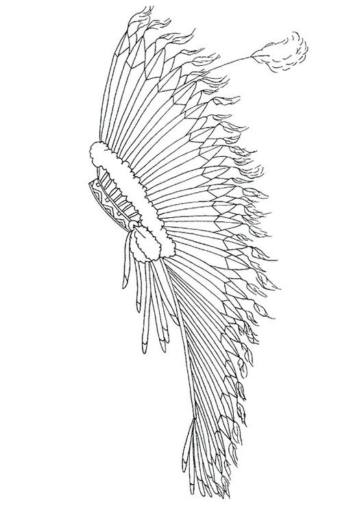 ornement de tête avec plumes