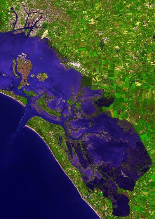 photo satelitte de Venise