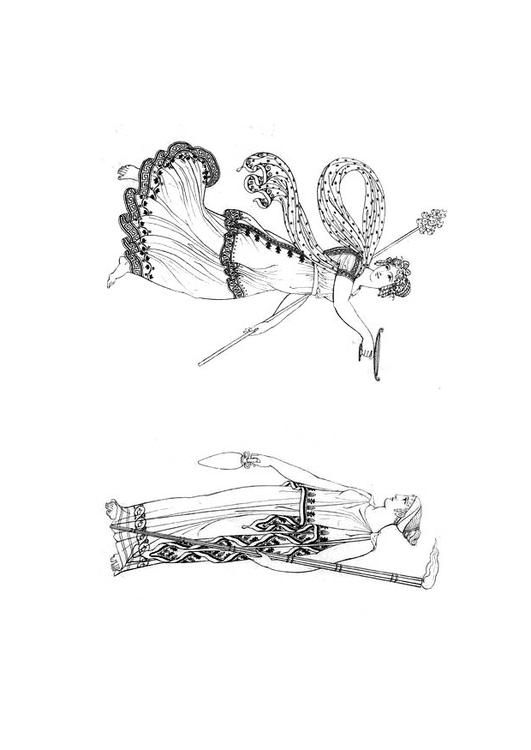 prêtre et  prêtresse de Ceres