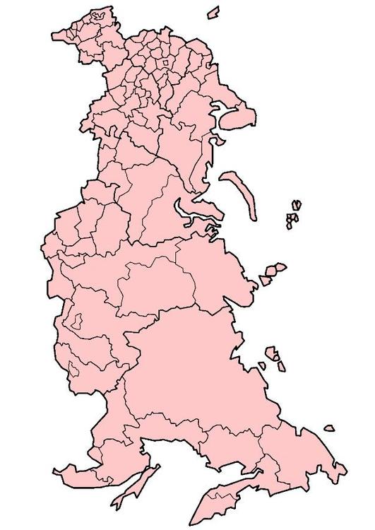 Russie avec les districtes
